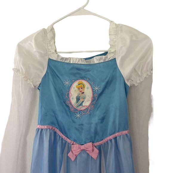 Disney Store Cinderella Princess Costume Dress Size‎ 7/8 Blue Halloween Girls - Picture 2 of 6